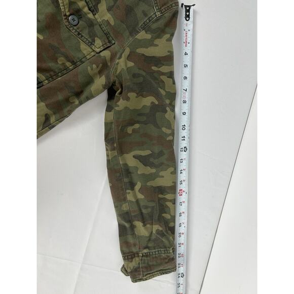 Vtg Y2K American Eagle Women's Camo Embroidered Nah Jacket Size L Broken Heart - Picture 10 of 12